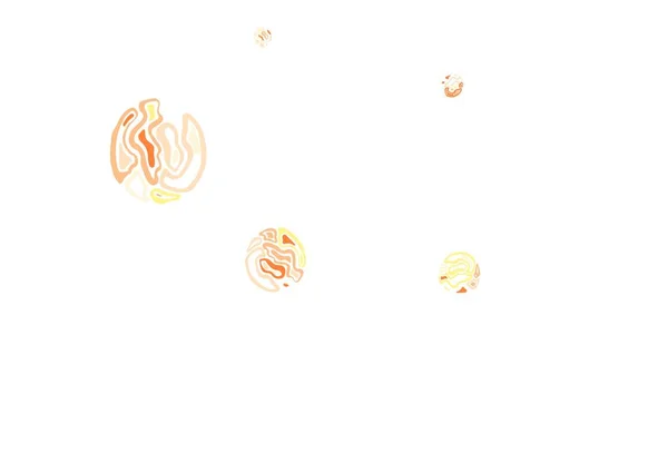 Світло Червоний Жовтий Векторний Фон Бульбашками Ілюстрація Набором Яскравих Барвистих — стоковий вектор
