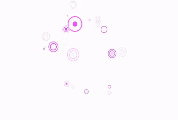 Světle Fialový Vektorový Obrazec Kuličkami Krásná Barevná Ilustrace Rozmazanými Kruhy — Stockový vektor