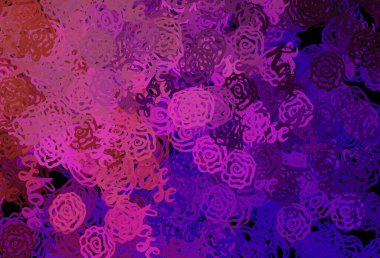 Açık pembe, rastgele şekilli kırmızı vektör deseni. Rastgele şekillerle soyut tarzda dekoratif tasarım. Kartvizitiniz için modern tasarım.