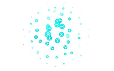 Dairesel açık yeşil vektör şablonu. Parlak renkli soyut çemberlerin olduğu bir resim. İş ilanınız için tasarım.