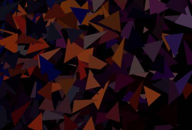 Çokgen şekilli koyu kırmızı vektör deseni. Üçgenli soyut gradyan çizimi. İniş sayfası için modern şablon.