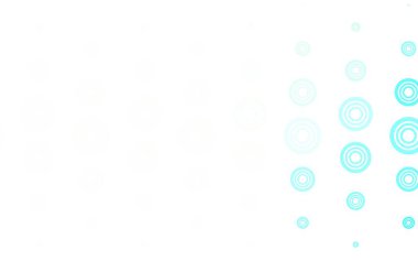 Küreli açık yeşil vektör deseni. Doğa tarzında bulanık halkaları olan güzel renkli çizimler. Güzel web siteleri için desen.