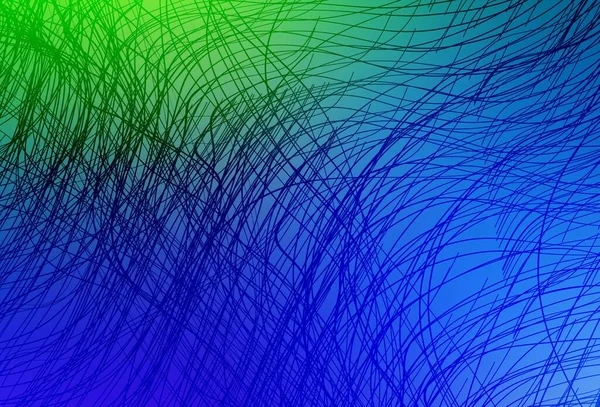Ανοιχτό Μπλε Πράσινο Διανυσματικό Φόντο Ρυτίδες Δημιουργική Απεικόνιση Στυλ Halftone — Διανυσματικό Αρχείο