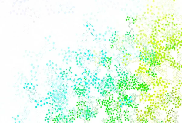 Lichtblauwe Groene Vectorachtergrond Met Vormen Van Kunstmatige Intelligentie Schitterende Illustratie — Stockvector