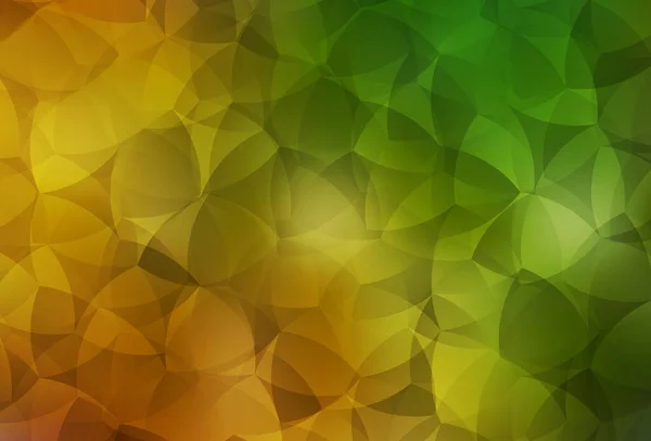 Donkergroen Gele Vector Abstracte Veelhoekige Achtergrond Kleurrijke Abstracte Illustratie Met — Stockvector