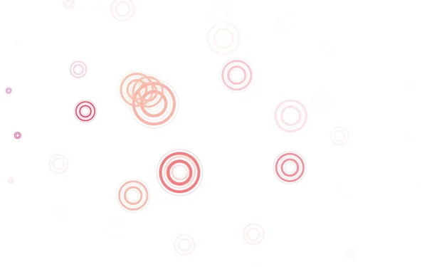 Light Red Διανυσματική Διάταξη Σχήματα Κύκλο Glitter Αφηρημένη Εικόνα Θολή — Διανυσματικό Αρχείο