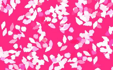 Memphis şekilli açık pembe vektör arkaplan. Soyut tarzda rengarenk gradyan şekilleri olan bir resim. Bir cep telefonu için arka plan.