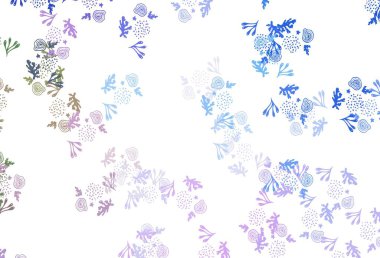 Açık mavi, rastgele şekilli kırmızı vektör deseni. Soyut tarzda rengarenk gradyan şekilleri olan bir resim. İşiniz için en iyi akıllı tasarım.