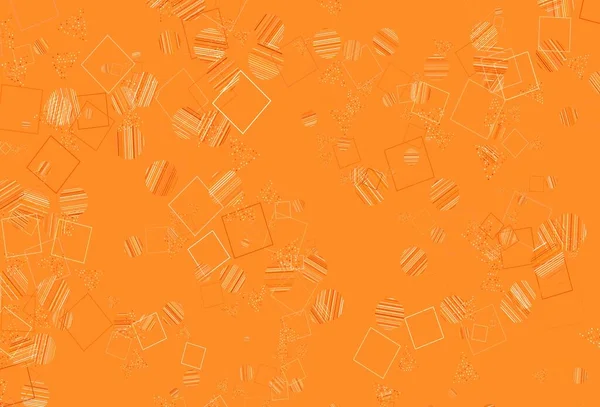 Texture Vectorielle Orange Clair Avec Style Poly Avec Des Cercles — Image vectorielle