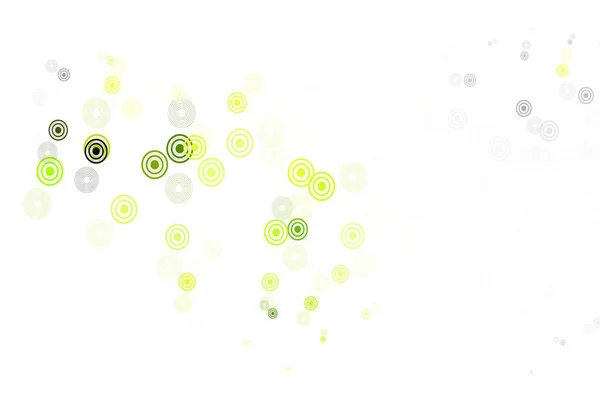 Світло Зелений Векторний Фон Точками Блискуча Абстрактна Ілюстрація Розмитими Краплями — стоковий вектор