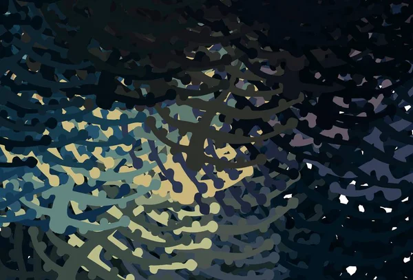 Texture Vectorielle Bleu Foncé Jaune Avec Des Formes Abstraites Formes — Image vectorielle