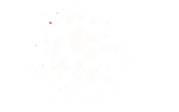 Светло Красный Вектор Обратного Хода Цветами Цветы Натуральном Стиле Белом — стоковый вектор