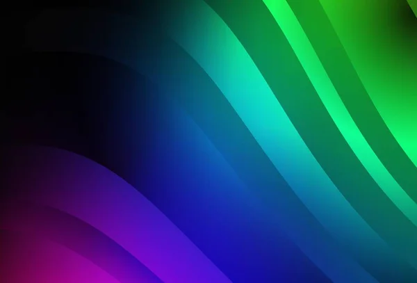 Textura Vetorial Multicolorida Escura Com Linhas Onduladas Amostra Geométrica Colorida — Vetor de Stock