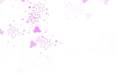 Açık Mor, soyut şekilli pembe vektör dokusu. Modern tarzda değişen renkli kaotik formlar. İşiniz için en iyi akıllı tasarım.