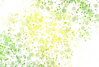 Koyu yeşil, kaotik şekilli sarı vektör şablonu. Modern tarzda değişen renkli kaotik formlar. İşiniz için en iyi akıllı tasarım.