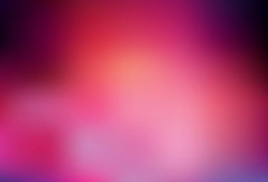 Açık pembe, sarı vektör renkli bulanık arkaplan. Görüntü stili ve gradyanı olan yeni renkli çizimler. Tasarımının yeni yolu.