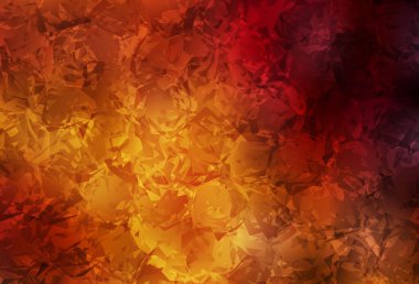 Koyu turuncu, çiçekli zarif bir arka plan. Çiçekli yepyeni renkli bir illüstrasyon. Web siteleri ve pankartlar için desenli desen.