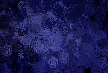 Kaotik şekilli koyu mor vektör şablonu. Soyut tarzda rengarenk gradyan şekilleri olan bir resim. Kartvizitiniz için modern tasarım.