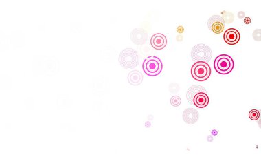 Dairesel ışık çokrenkli vektör şablonu. Renkli su damlaları olan modern soyut çizimler. Reklamlar, broşürler için desen.