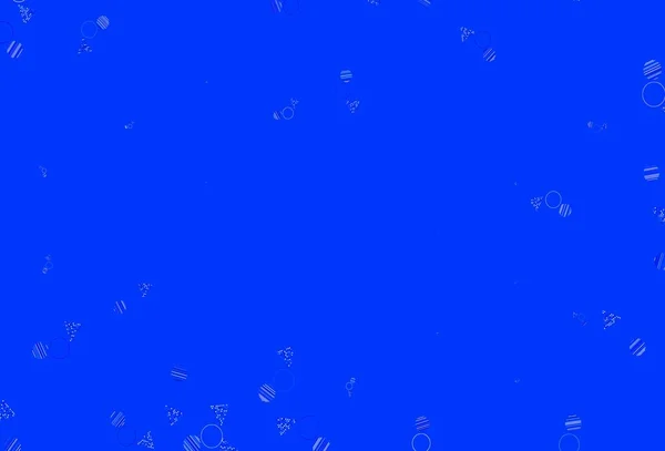 Lichtblauwe Vectorachtergrond Met Lijnen Cirkels Abstracte Gradiënt Illustratie Met Cirkels — Stockvector