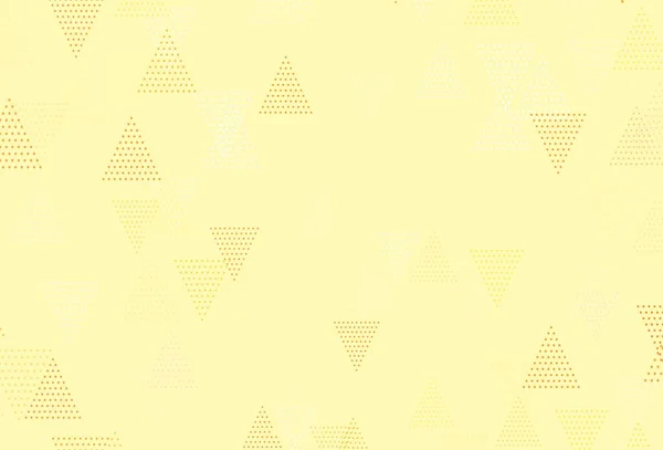 Luz Fundo Vetor Laranja Com Triângulos Design Decorativo Estilo Abstrato — Vetor de Stock