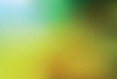 Açık yeşil, sarı vektör bulanık parlak soyut arkaplan. Gradyan tasarımlı, soyut, ışıltılı çizimler. Web siteniz için bulanık tasarım.