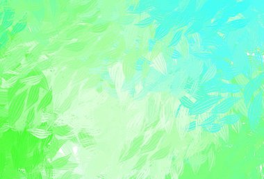 Soyut şekilli açık yeşil vektör arkaplanı. Soyut tarzda rengarenk gradyan şekilleri olan bir resim. İşiniz için en iyi akıllı tasarım.