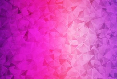 Açık Mor, pembe vektör çokgen arkaplan. Çokgen biçiminde, gradyan ile renkli çizimler. Cep telefonunun arka planının şablonu.
