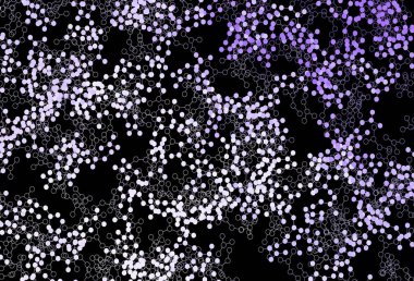 Yapay zeka ağlı koyu mor vektör deseni. Yapay zeka bağlantılarıyla basit bir şekilde renkli tasarım. Poster ve teknoloji sembolü.