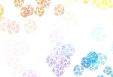 Hafif Çokrenkli vektör karalama arkaplanı yapraklarla. Yapraklı modern geometrik soyut çizim. Tasarımınız için yeni şablon.