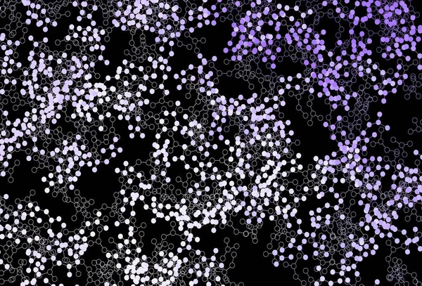 Dark Purple Vector Pattern Artificial Intelligence Network Colorful Design Simple — Stock Vector