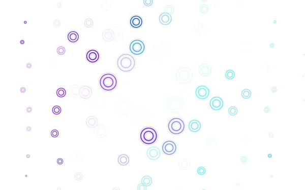 Rose Clair Mise Page Vectorielle Bleue Avec Des Formes Cercle — Image vectorielle