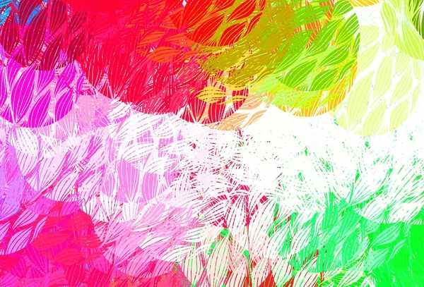 Rosa Claro Fondo Vector Verde Con Formas Abstractas Ilustración Con — Vector de stock