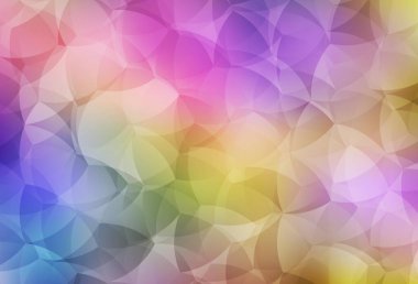 Açık Çokrenkli vektör düşük polimerli doku. Çokgen tarzda tamamen yeni bir renk çizimi. Bir markanın arkaplanı için desen.