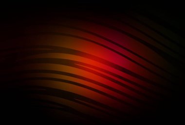 Koyu kırmızı, kıvrımlı çizgileri olan sarı vektör arka plan. Basit bir şekilde yepyeni renkli bir tasvir. Fikirlerin için bir örnek..