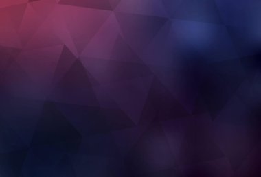 Koyu mor vektör düşük polimerli doku. Soyut ve üçgenli renkli çizimler. İşiniz için en iyi üçgen tasarım.