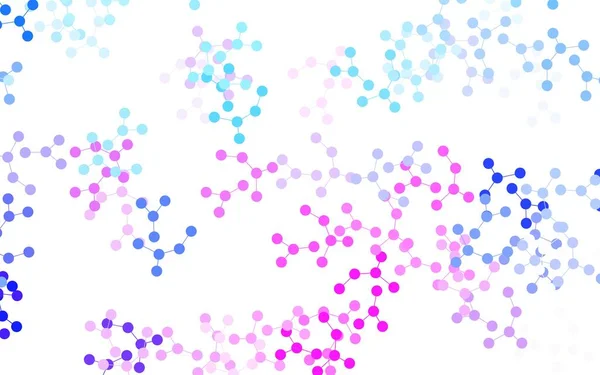 Hellrosa Blauer Vektorhintergrund Mit Daten Künstlicher Intelligenz Farbige Struktur Mit — Stockvektor