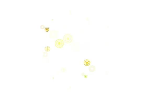 Світло Зелений Жовтий Векторний Фон Бульбашками Сучасна Абстрактна Ілюстрація Кольоровими — стоковий вектор