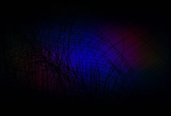 Темно Синій Червоний Векторний Візерунок Вигнутими Лініями Яскраві Барвисті Ілюстрації — стоковий вектор