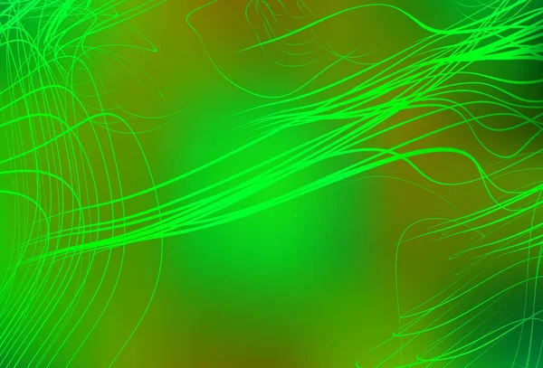 Vert Clair Vecteur Jaune Flou Motif Lumineux Illustration Abstraite Colorée — Image vectorielle
