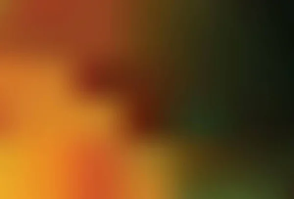 Dunkelgrüner Gelber Vektor Farbenfroher Unschärfehintergrund Abstrakte Farbenfrohe Illustration Mit Farbverlauf — Stockvektor