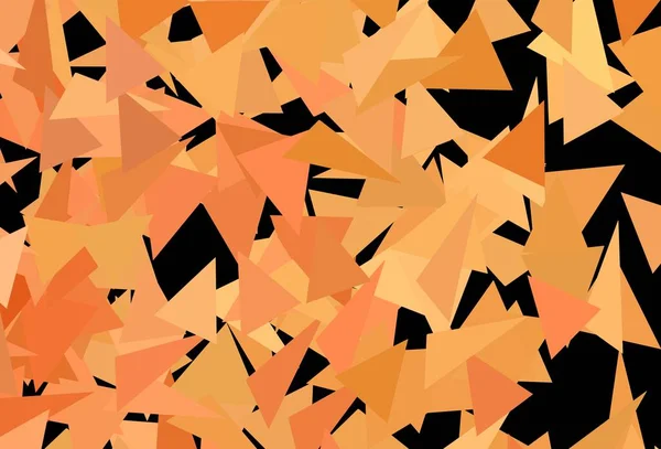 Dunkelorange Vektorhintergrund Mit Dreiecken Schöne Illustration Mit Dreiecken Naturstil Einfaches — Stockvektor