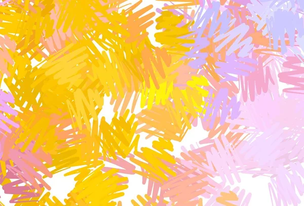 Rosa Claro Textura Vetorial Amarela Com Linhas Coloridas Ilustração Colorida —  Vetores de Stock