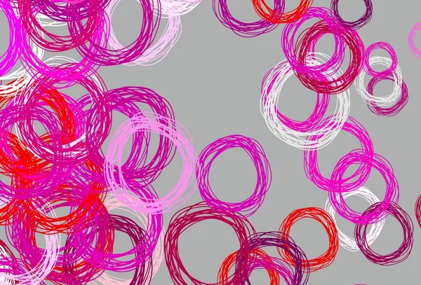 Светло Розовый Векторный Фон Пятнами Иллюстрация Набором Ярких Красочных Абстрактных — стоковый вектор