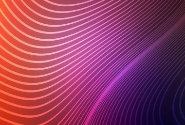 Açık Pembe, eğri çizgileri olan kırmızı vektör düzeni. Eğri şekilli yepyeni renkli bir tasvir. Fikirlerin için bir örnek..