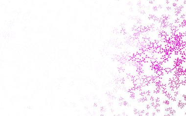 Yapay zeka yapısına sahip açık pembe vektör şablonu. Renkli yapay zeka yapısı, eğimli çizgiler ve noktalar. Zeka ve yenilik reklamları için şablon.