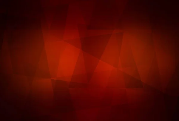 Fond Polygonal Abstrait Vecteur Rouge Foncé Illustration Abstraite Scintillante Avec — Image vectorielle