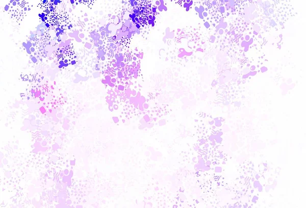 浅紫色 粉红矢量纹理与抽象形式 色彩斑斓的混乱形式 带有现代风格的渐变 手机的背景 — 图库矢量图片