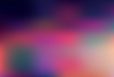 Koyu mavi, sarı vektör renkli bulanık arkaplan. Görüntü stili ve gradyanı olan yeni renkli çizimler. Çalışmalarınız için akıllı tasarım.