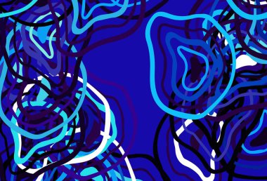 Eğri çizgileri olan hafif BLUE vektör arkaplanı. Kavisli çizgilerden oluşan parlak bir illüstrasyon. İşiniz için yepyeni bir tasarım..